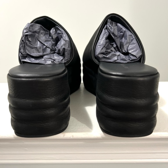 🌻🆕FREE PEOPLE Harbor Flatform Sandals-Black-Size 8 - Picture 12 of 16